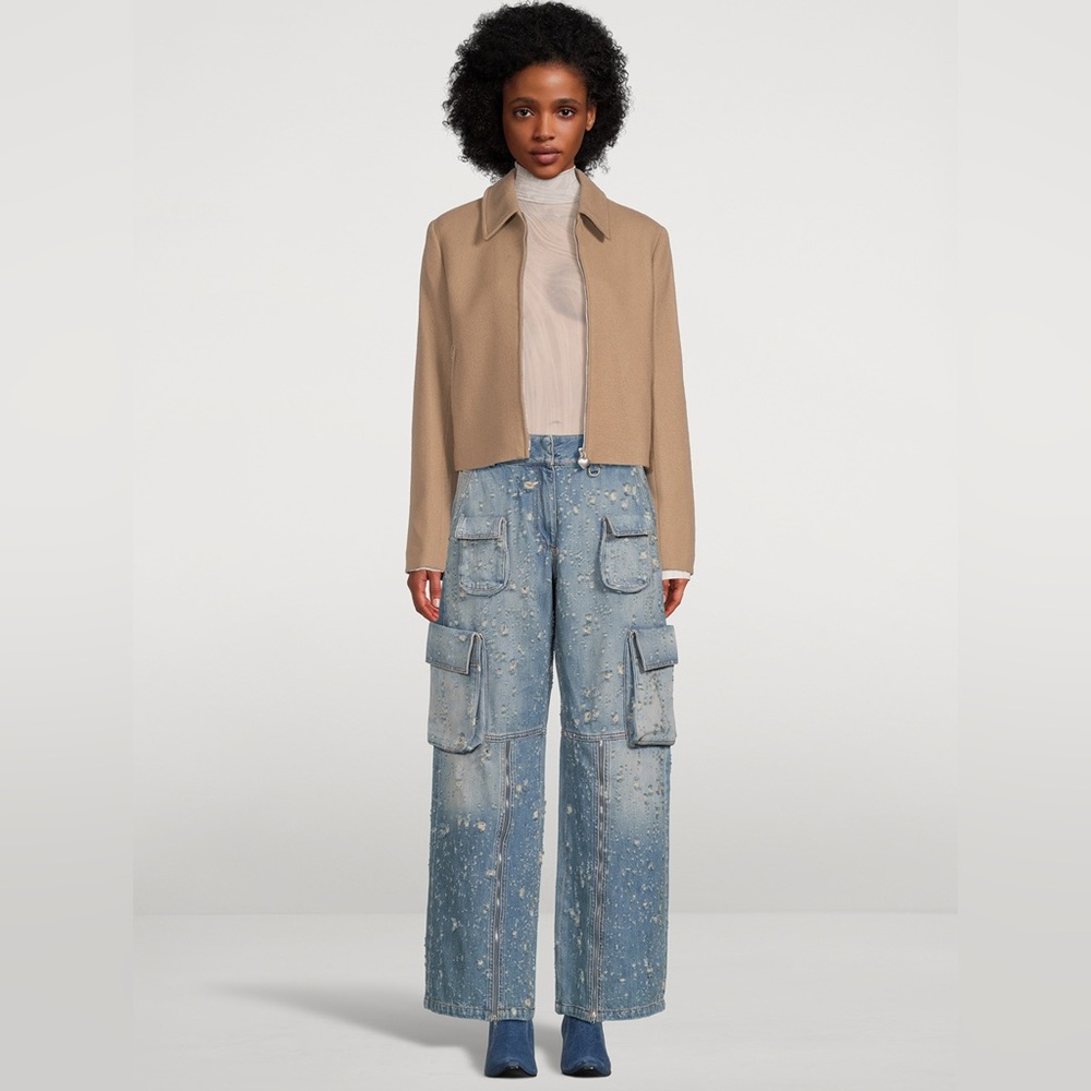 Acne Studios Cropped Wool Jacket - Picture 8 of 10